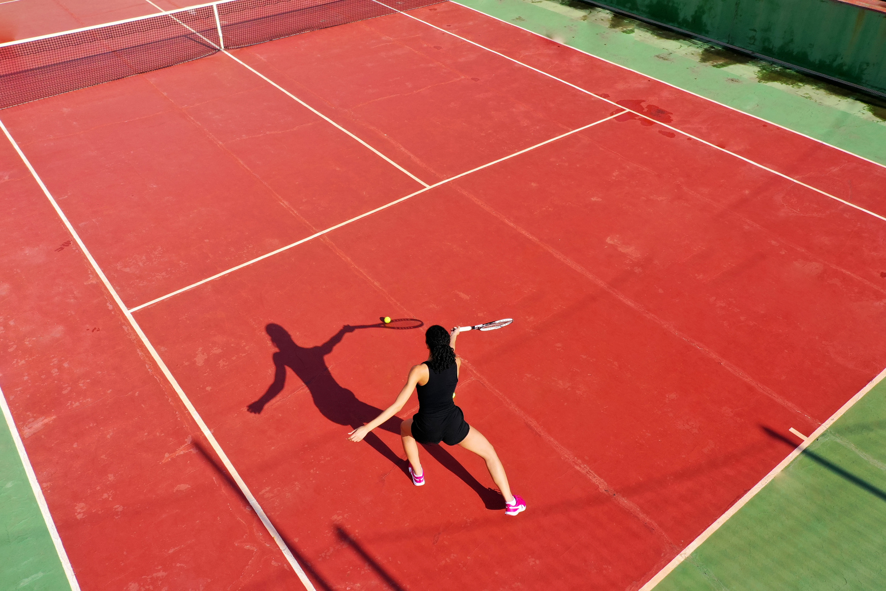 Woman Playing Tennis
